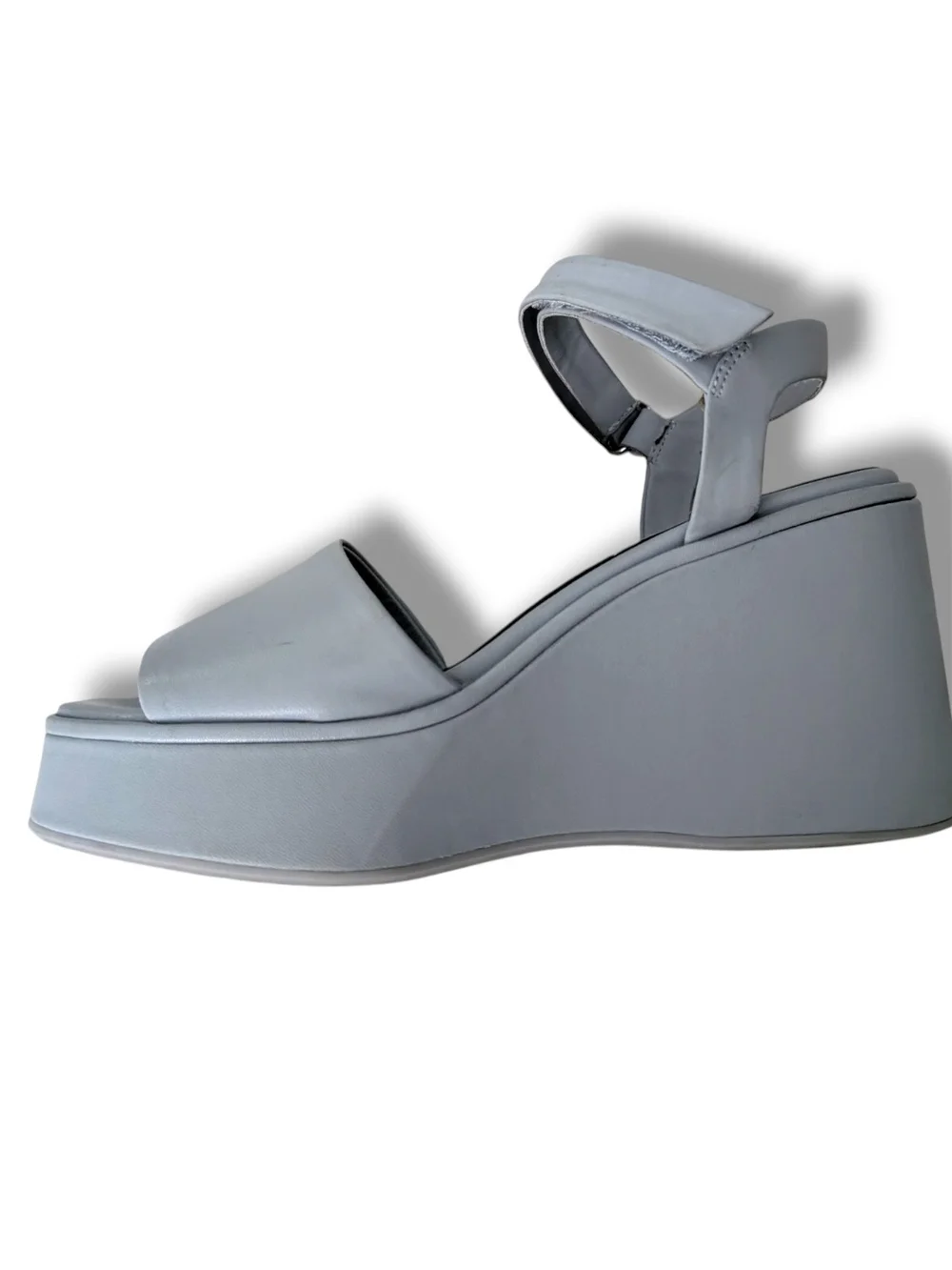 Gianni Bini Light Blue Platform Wedge Sandals, Size 8.5